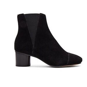 Rebecca Minkoff Izette Bootie in Black Oiled Suede